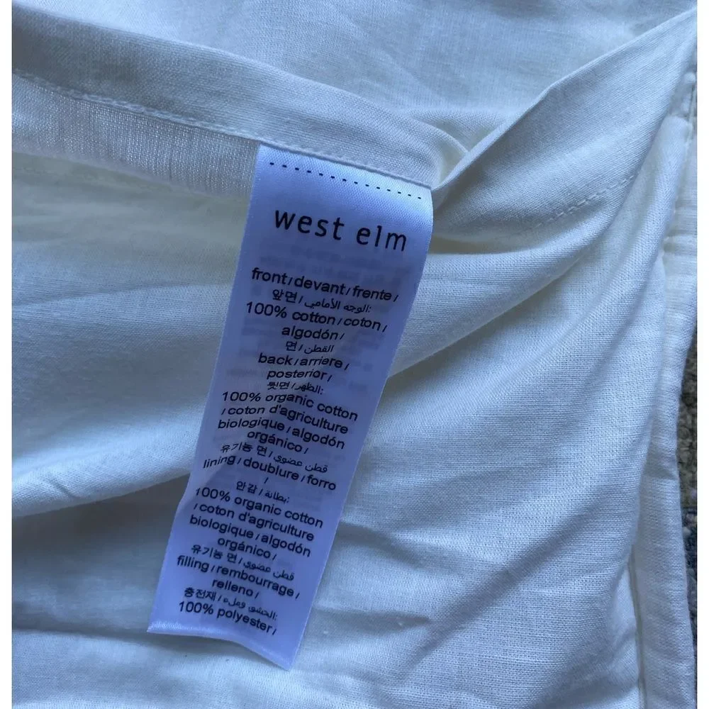 West Elm Quilted Bed Pillow Sham
